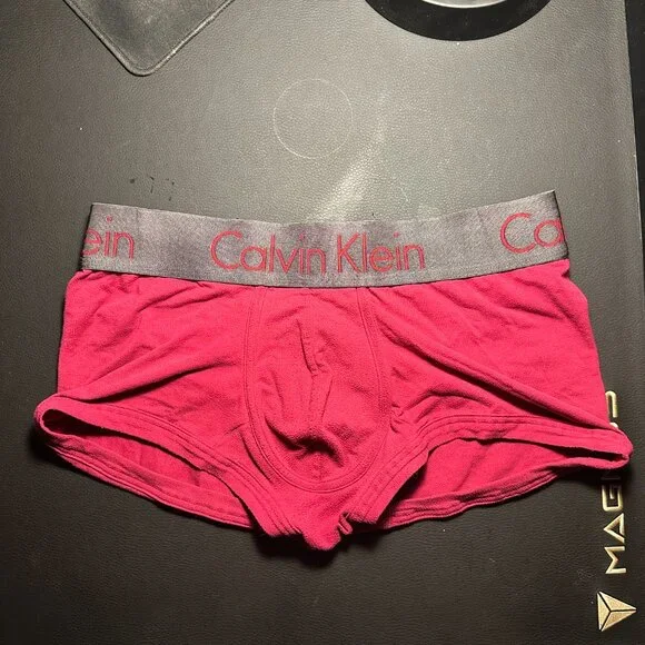 Calvin Klein Low Rise Trunk Men's Zinc (Purple, Medium) - Picture 5 of 6